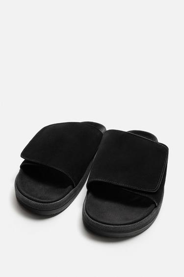 LEATHER SANDALS - Black by Zara - Image 3
