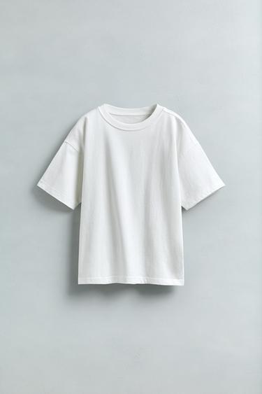 CAMISETA LISA MEDIUM WEIGHT - Blanco de Zara