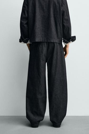 BARREL FIT DENIM CHINOS - Indigo by Zara - Image 2