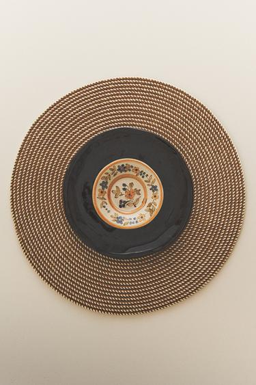 Zara PAPER PLACEMAT (PACK OF 2) - taupe brown