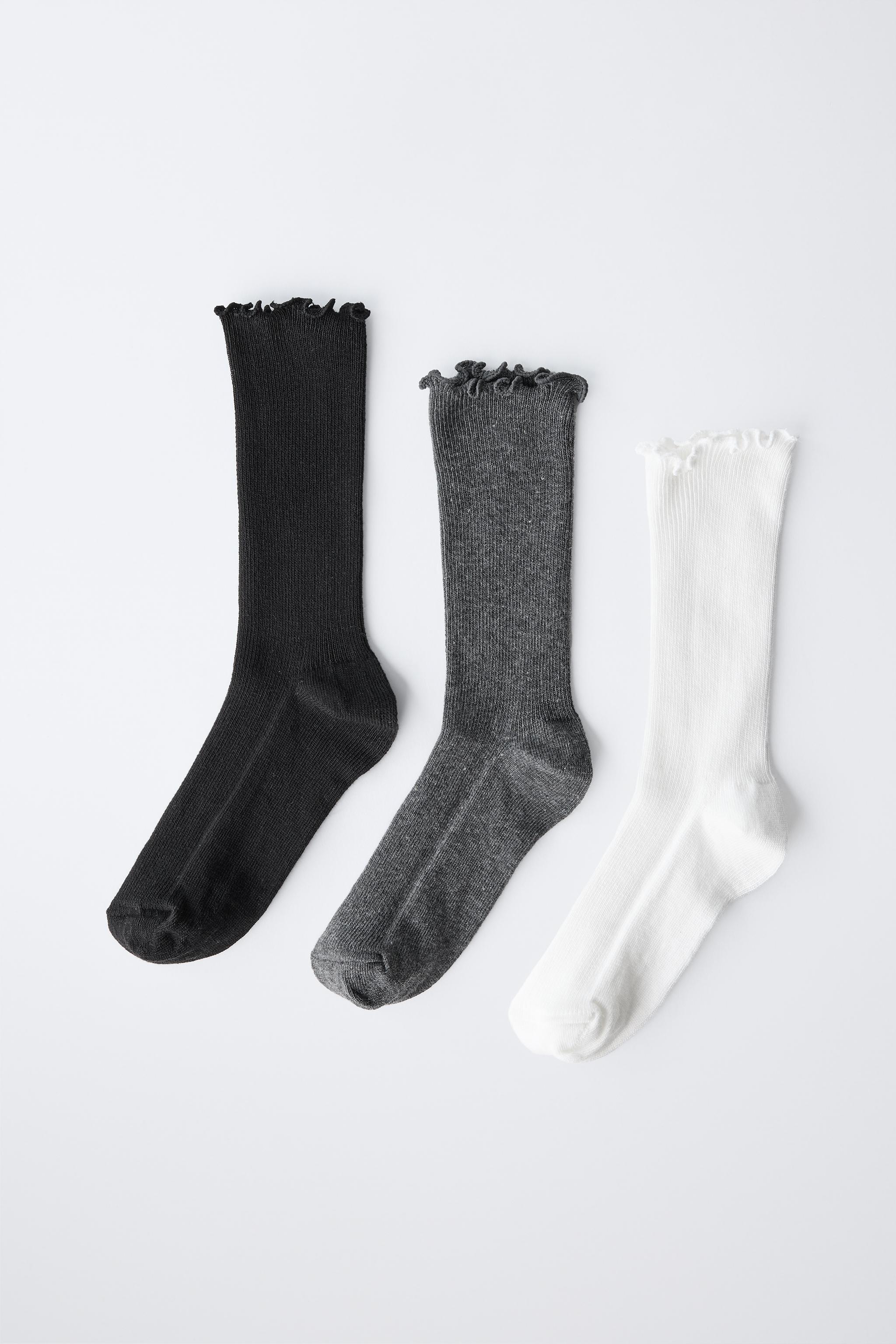 THREE-PACK OF TERRYCLOTH LONG SOCKS