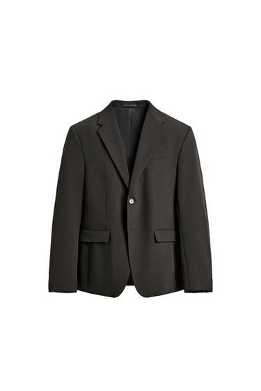 BLAZER TRAJE CONFORT - Marrón oscuro de Zara