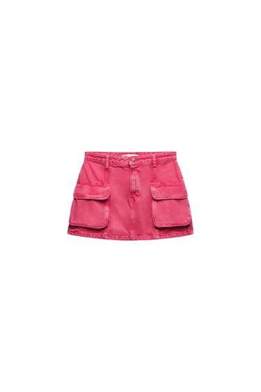 Z1975 DENIM CARGO MINI SKIRT