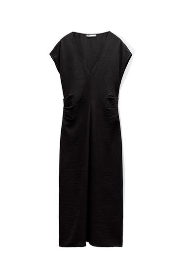 FLOWING DRESS WITH GATHERING
