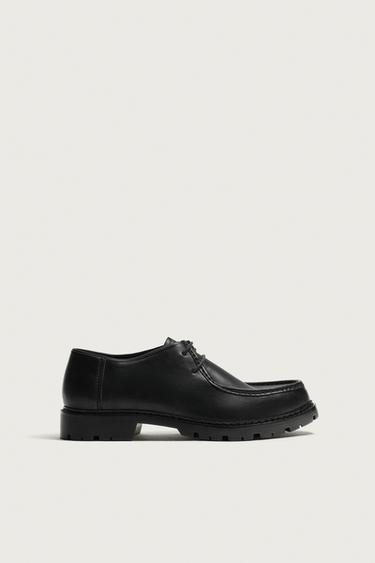 MOC TOE TRACK SOLE SHOES - Black by Zara