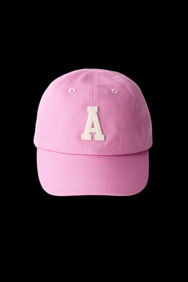 Zara INITIAL EMBROIDERED CAP - Pink