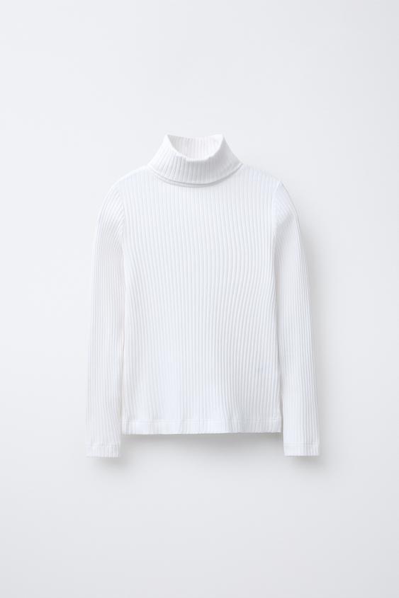 CAMISETA CANALÉ CUELLO VUELTO - Blanco de Zara - Imagen 0