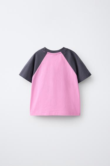 HEART RAGLAN T-SHIRT — Pink 2