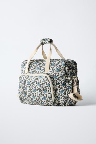 SAC MATERNITÉ À FLEURS - Bleu de Zara - Image 1