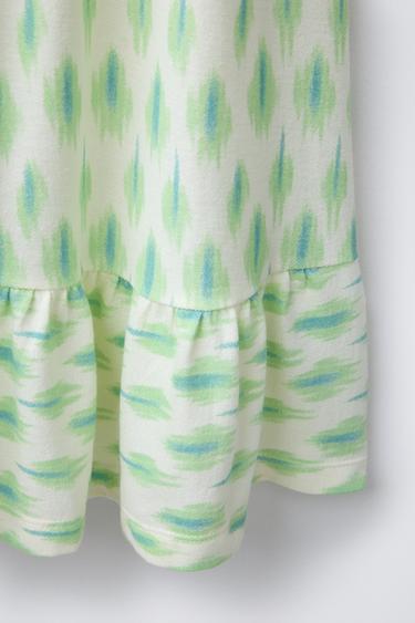 ROBE IMPRIMÉE - Vert de Zara - Image 3