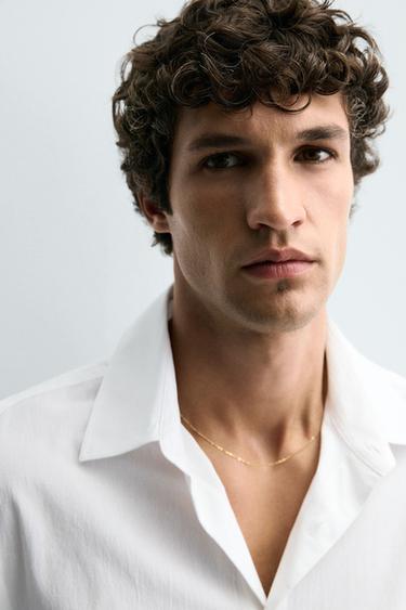 CREASED-EFFECT SHIRT - White by Zara - Image 4