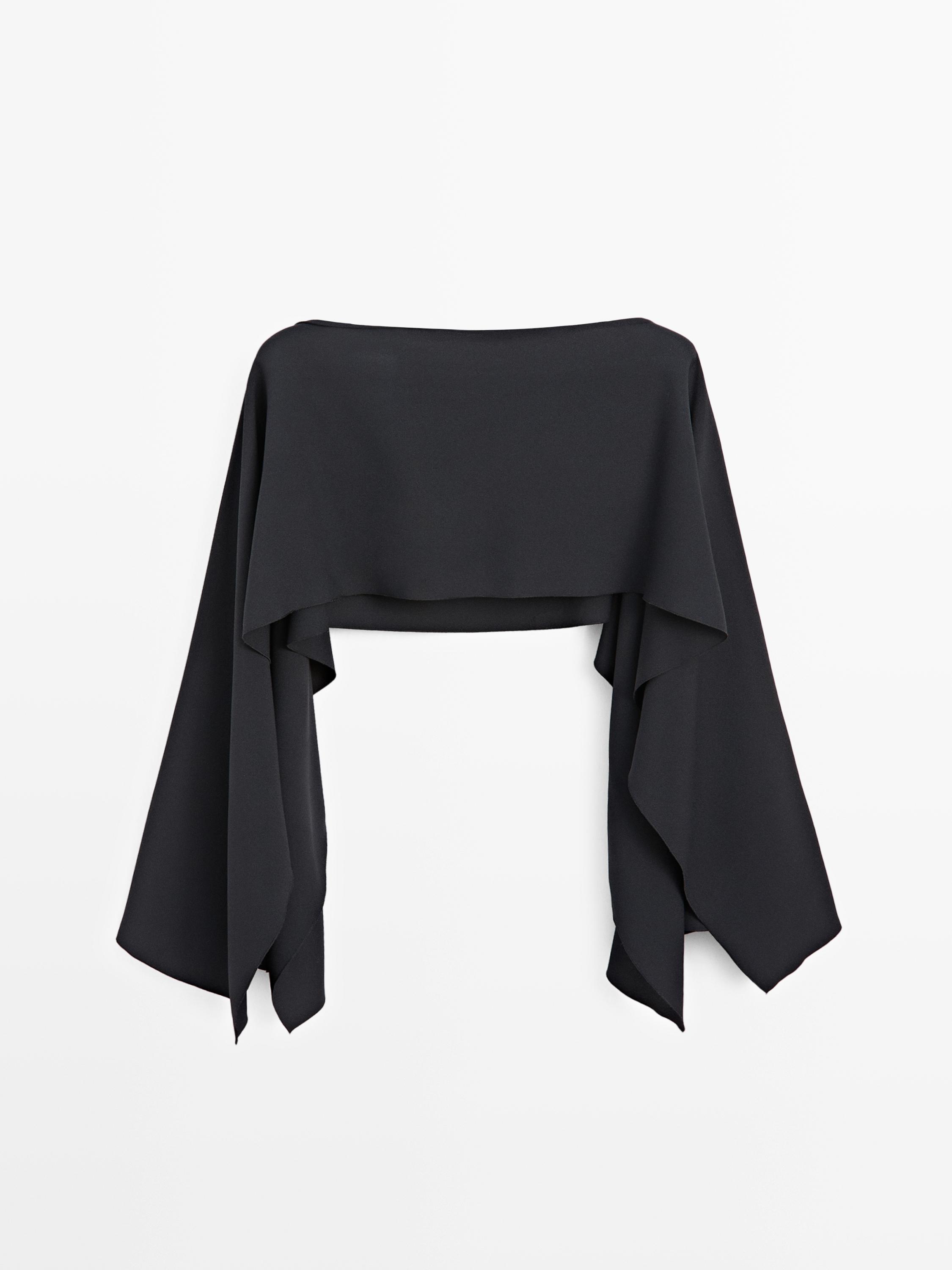 Asymmetric flowing cape - STUDIO