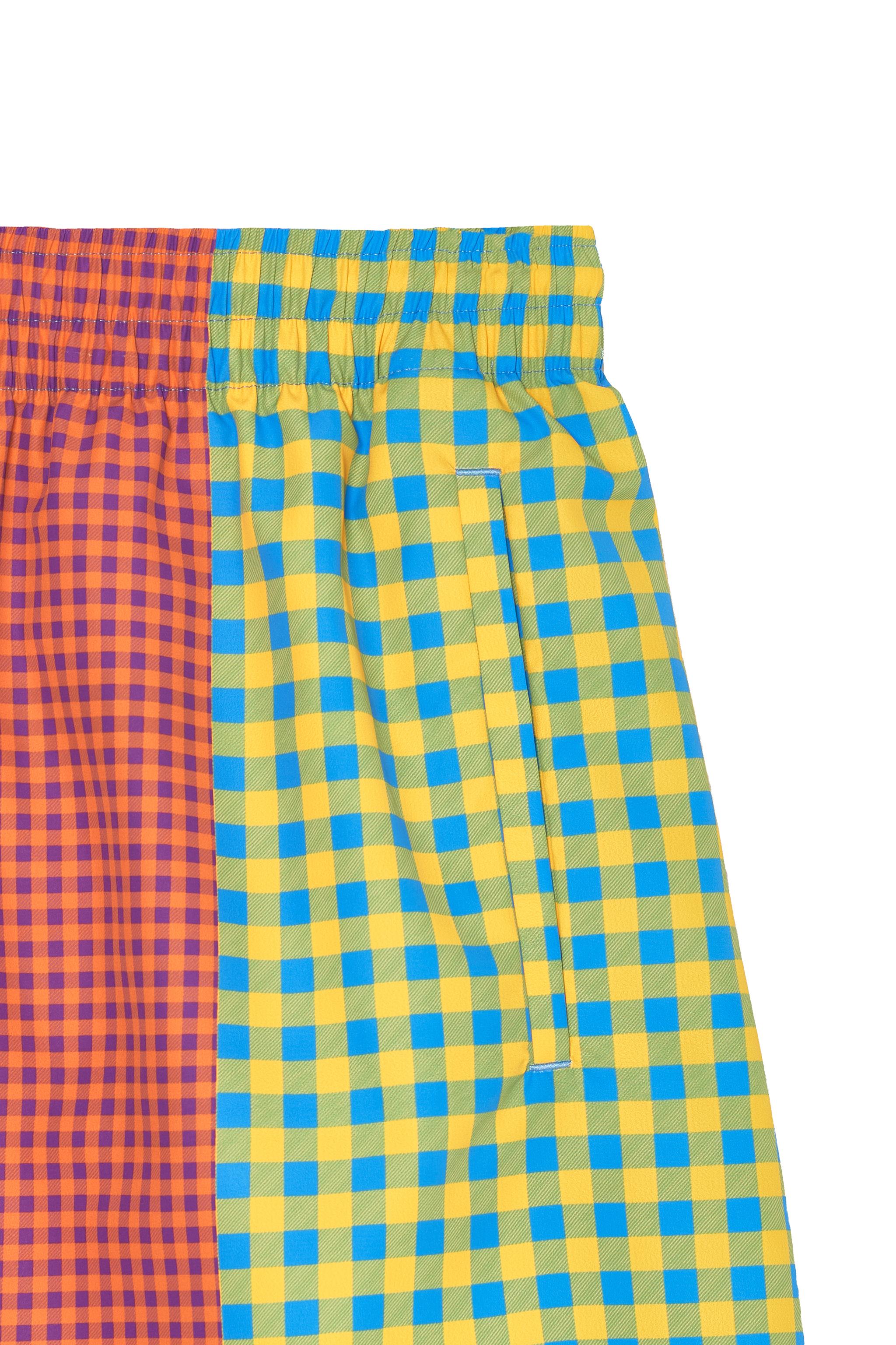 Zara Patchwork Deniz Şortu görsel 6