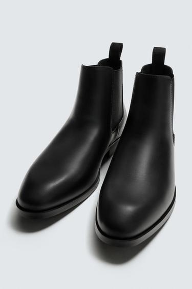 POINTED CHELSEA BOOTS - Black by Zara - Image 1