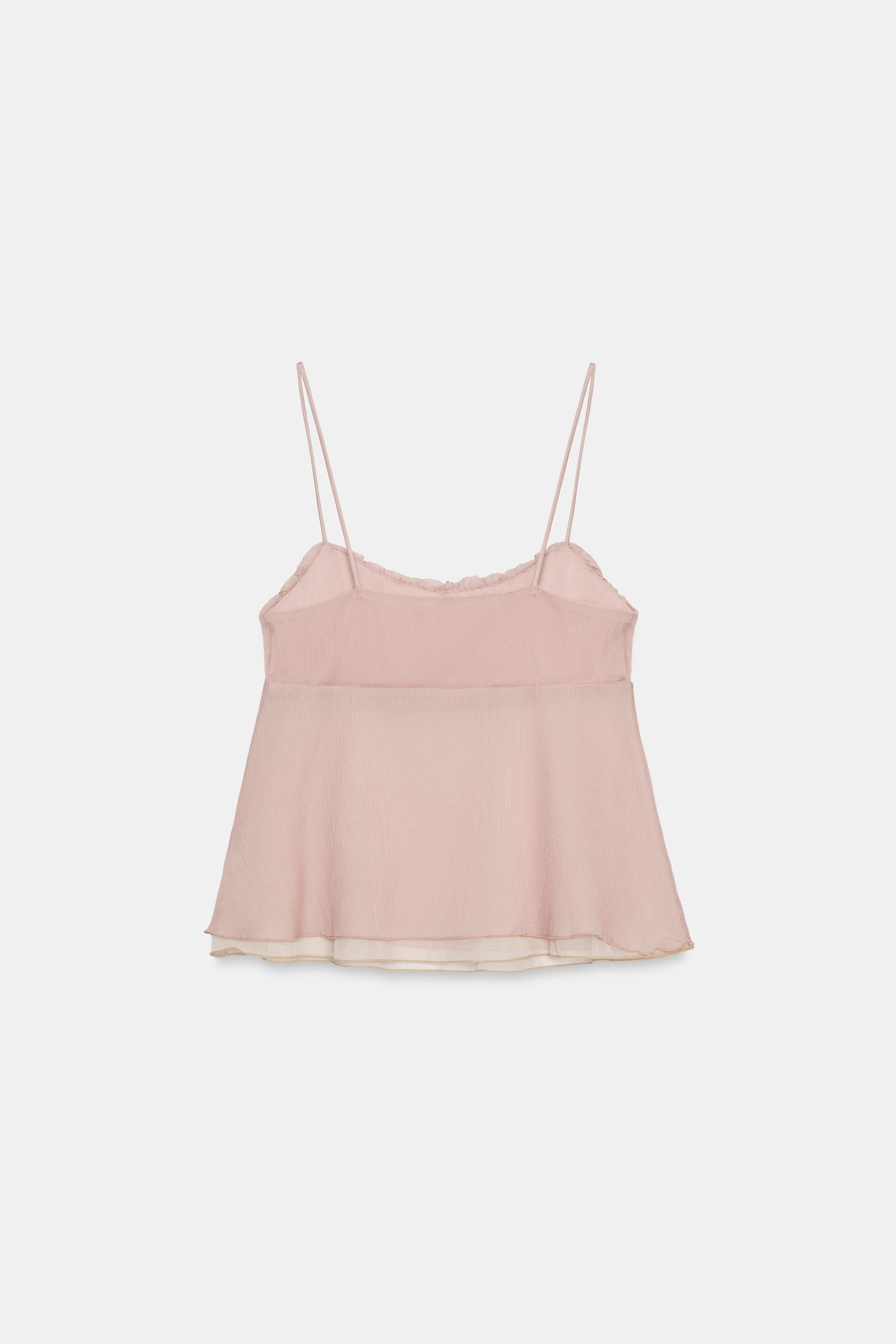 TOP LINGERIE À FRONCES
