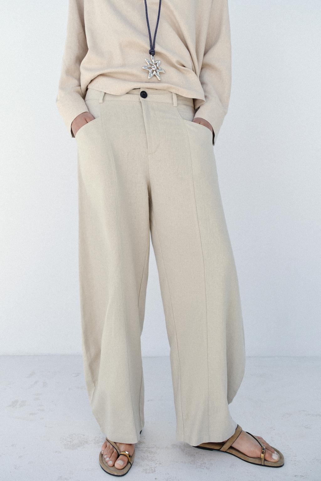 LINEN BALLOON PANTS