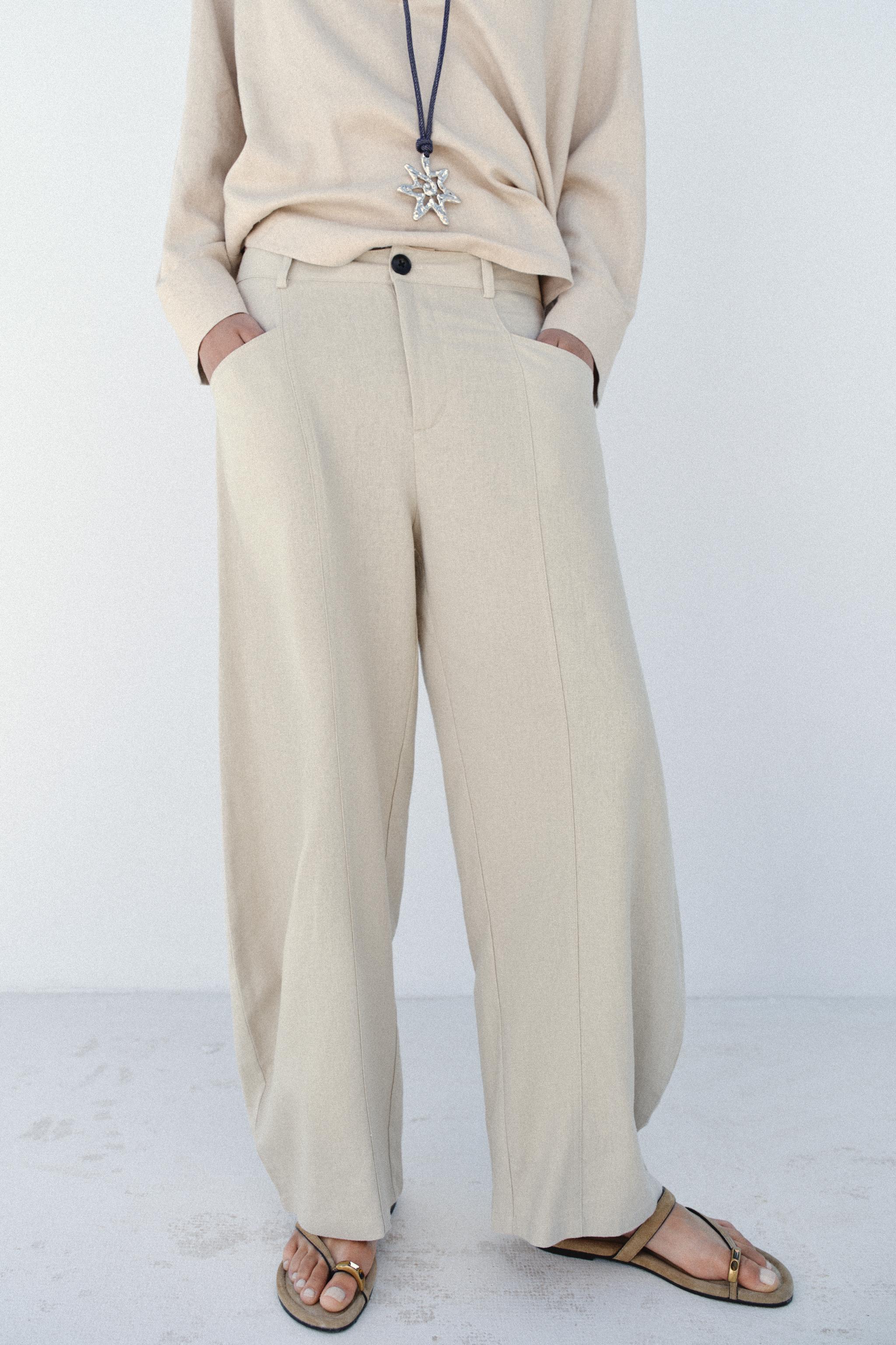 LINEN BALLOON PANTS