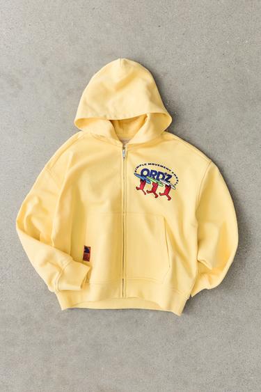 SKATE HOODIE - Yellow by Zara