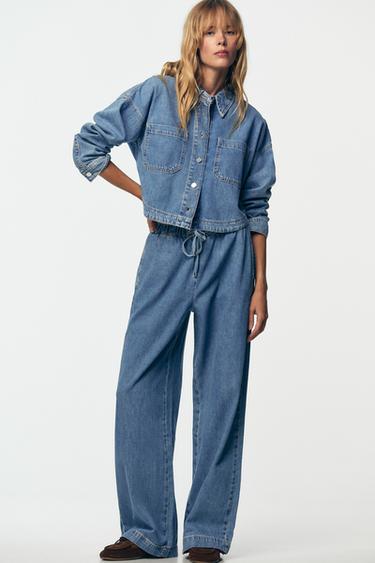 CAMISA Z1975 CORTA DENIM - Azul medio de Zara
