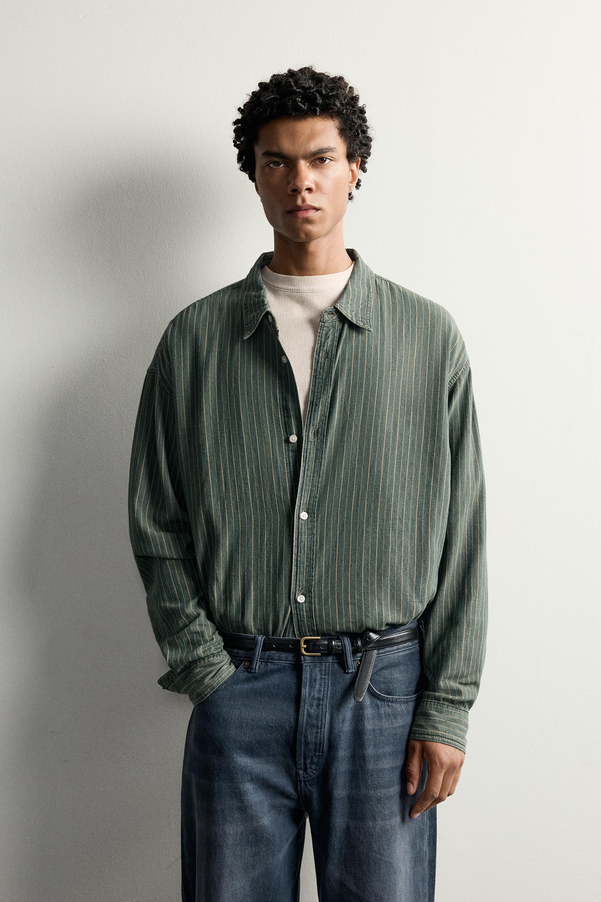 RELAXED FIT STRIPED SHIRT