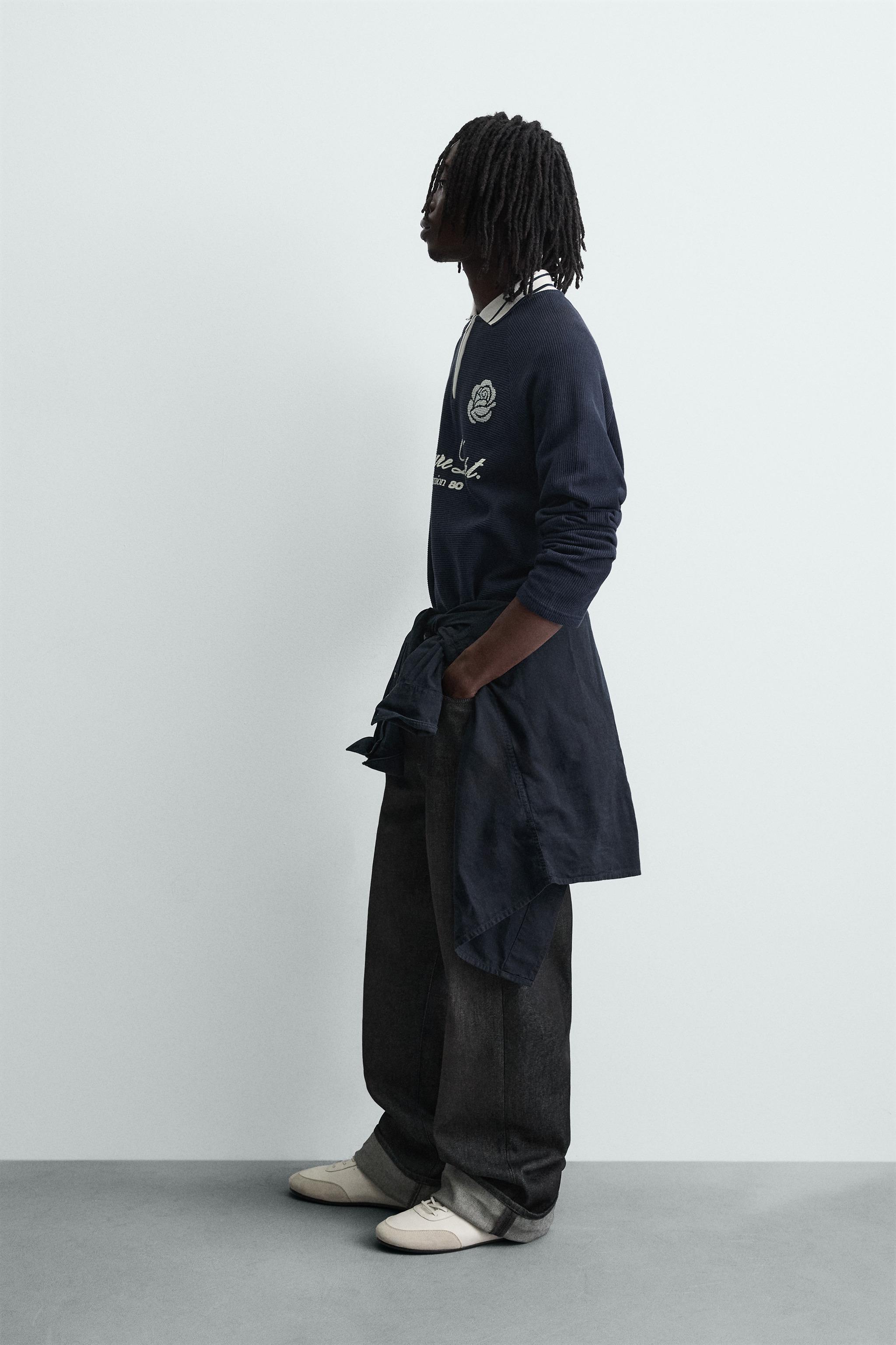 PRINTED POLO SHIRT. CONTRAST