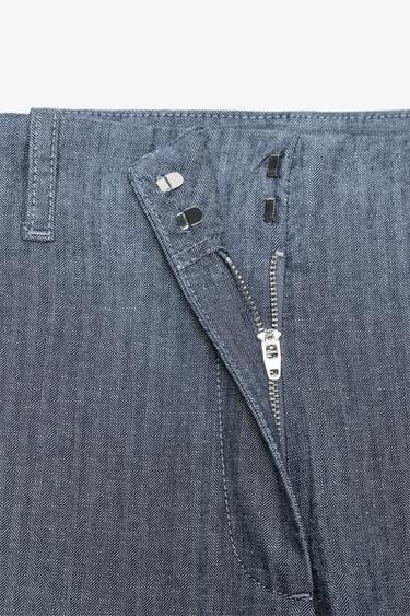 ZW COLLECTION RELAXED TROUSERS - Blue by Zara - Image 7