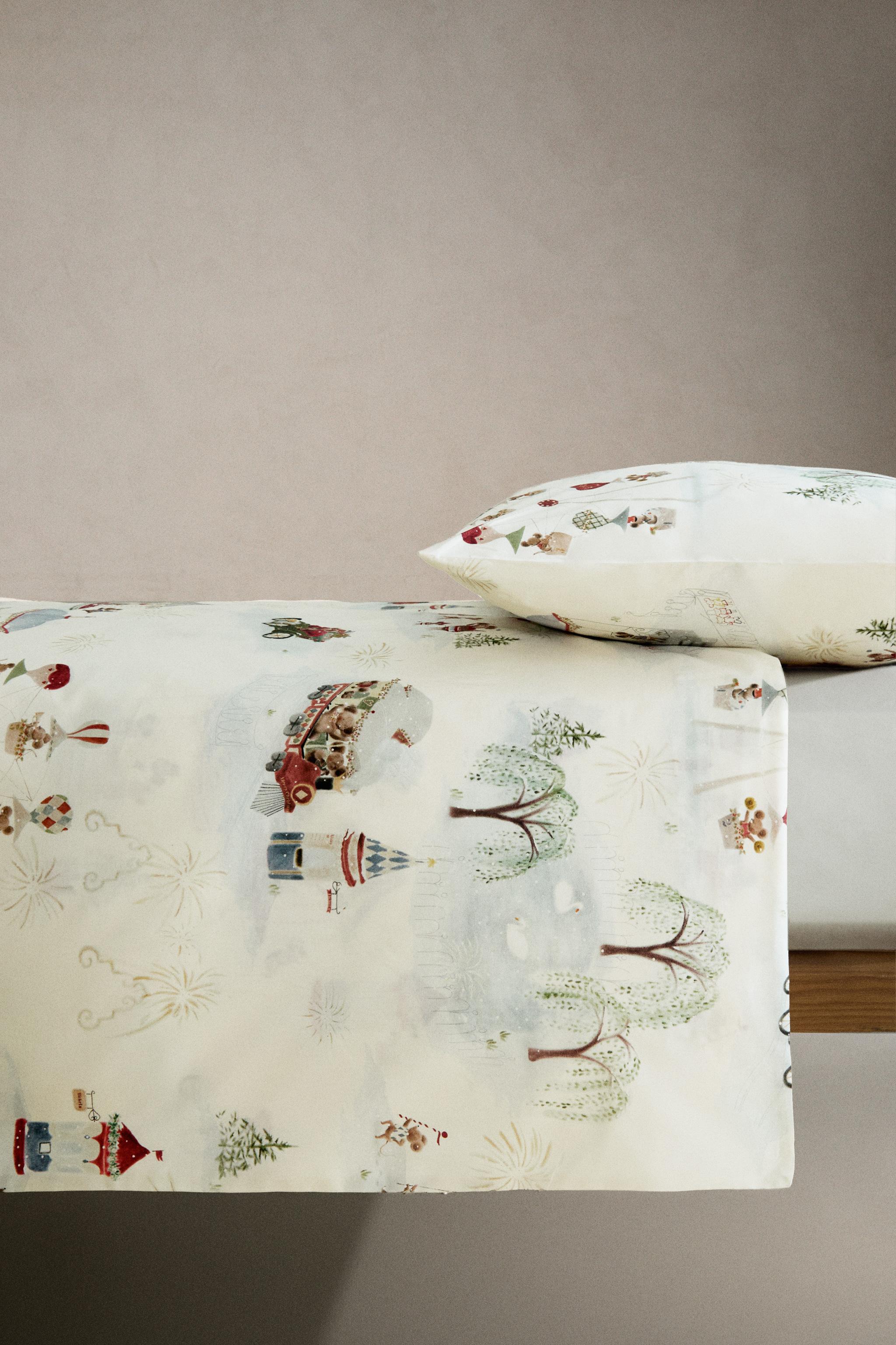 CHILDREN'S CHRISTMAS MICE DUVET COVER