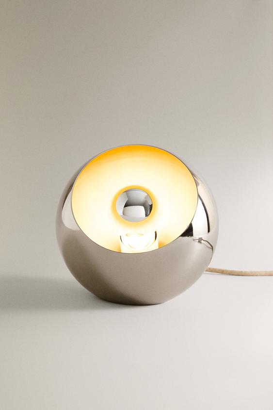 LAMPE DE TABLE DEMI-SPHÈRE - Argent de Zara - Image 1