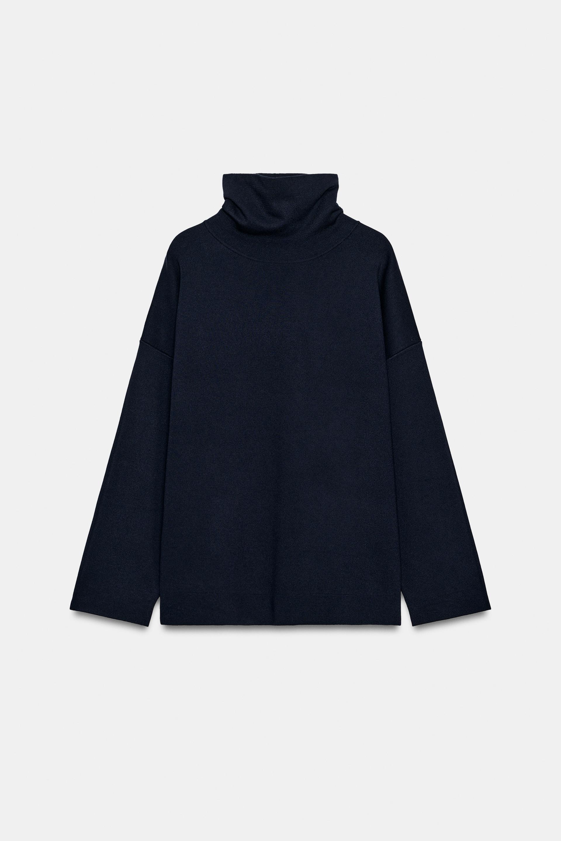 PLAIN-KNIT MOCK-NECK SWEATER thumbnail 5