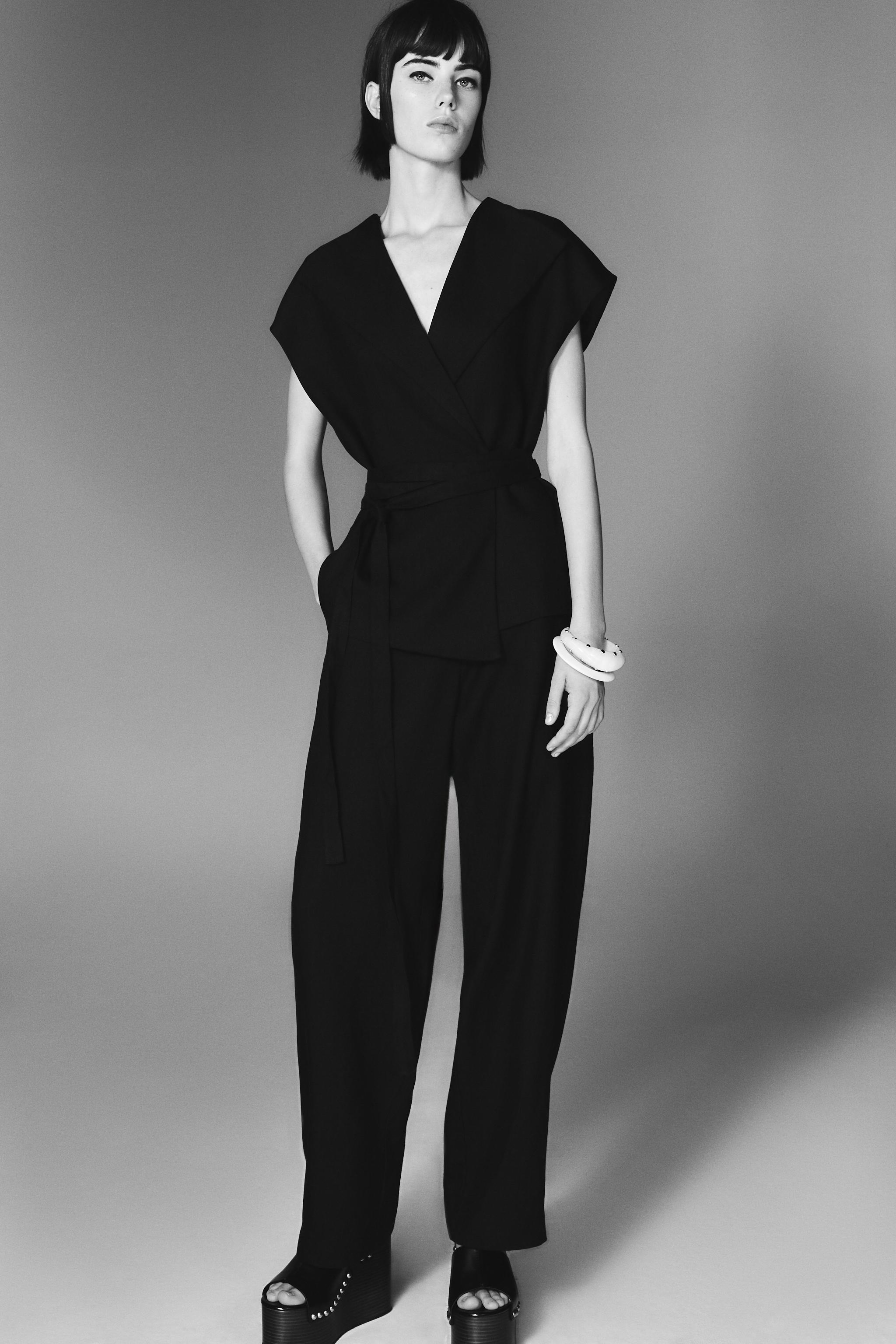 CALÇA COM LINHO ZW COLLECTION - Preto | ZARA Brasil