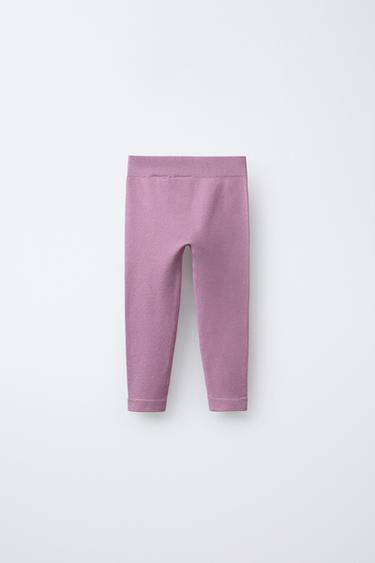SHINY BREATHABLE SKI COLLECTION LEGGINGS - Pink / Mauve by Zara - Image 1