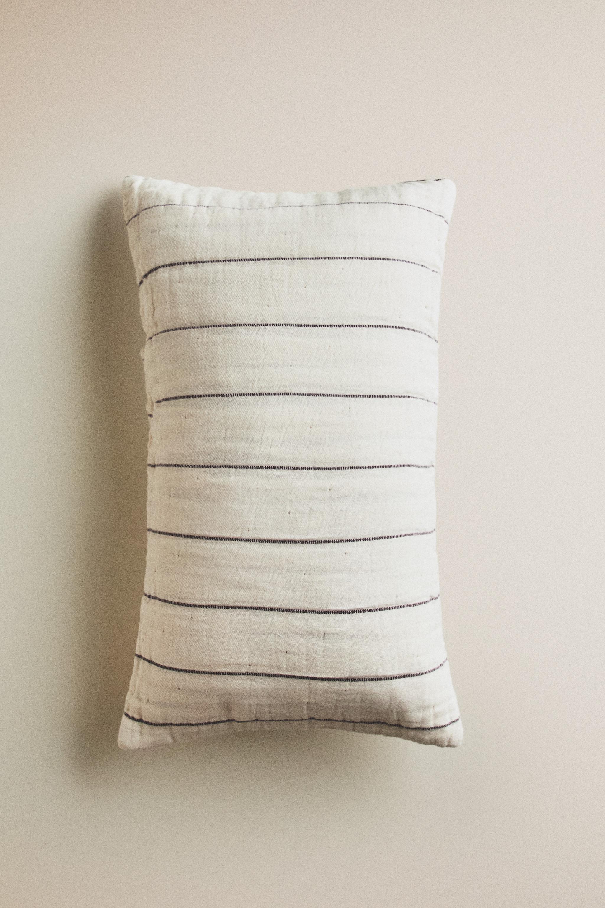 HOUSSE DE COUSSIN ENFANT À RAYURES
