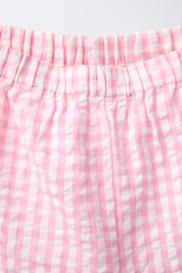 6-14 YEARS/GINGHAM CHECK PYJAMAS - Pink by Zara - Image 5