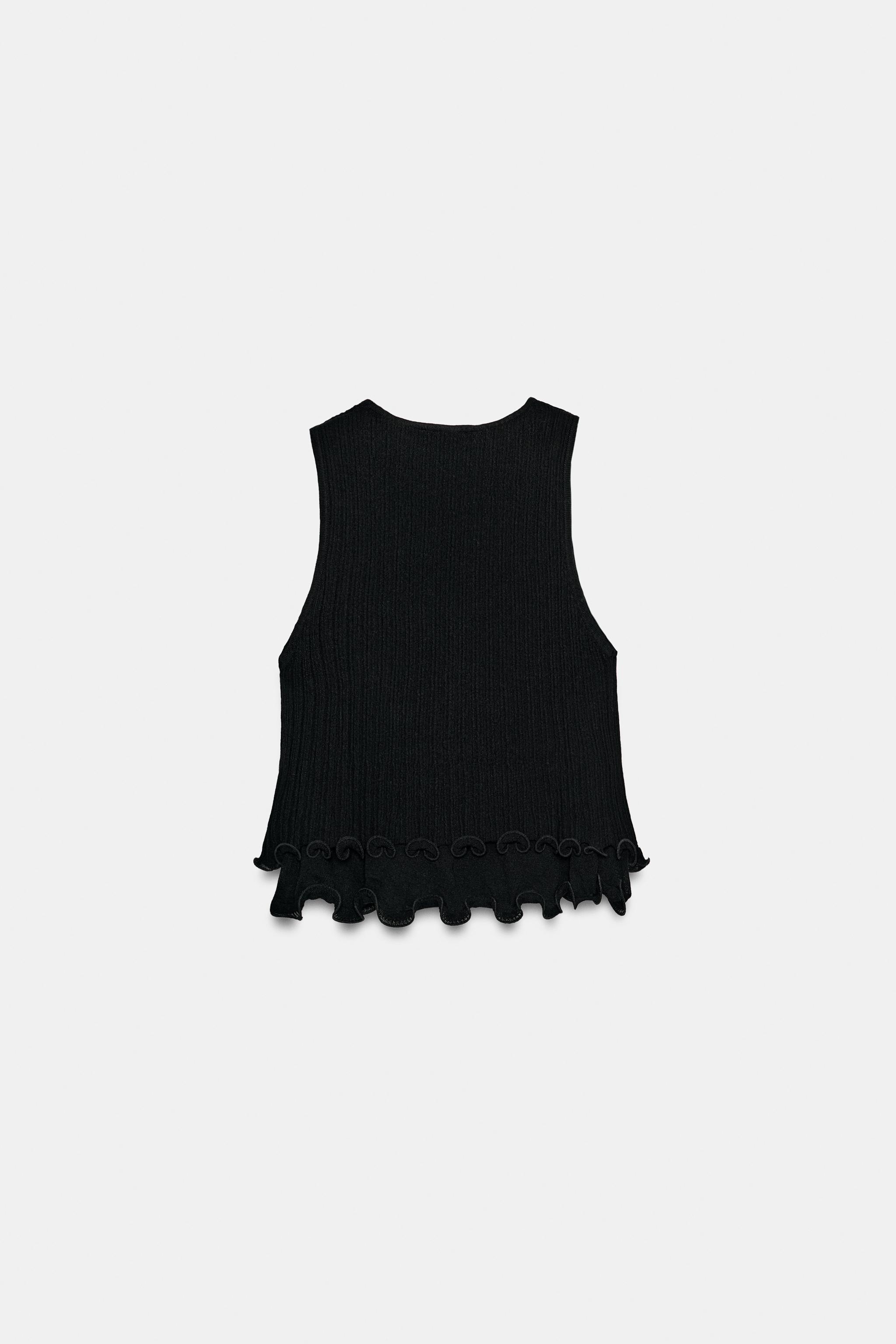 DOUBLE LAYER KNIT TOP