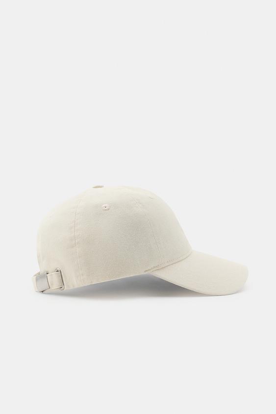 CASQUETTE SERGÉ INSCRIPTION BRODÉE - Écru de Zara - Image 4