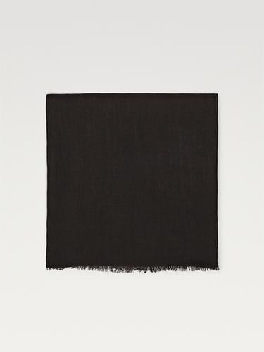 Zara Plain 100% linen scarf - Brown