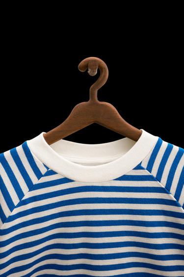ZARA TIMELESS - CAMISETA RAYAS VIVO - Azul / Blanco de Zara