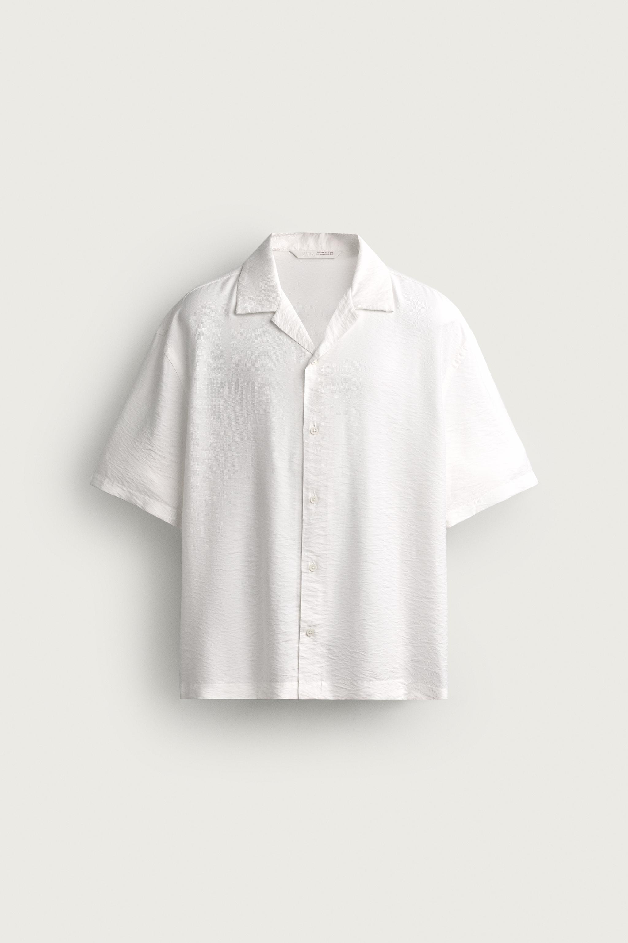 FLOWY REGULAR FIT SHIRT — White