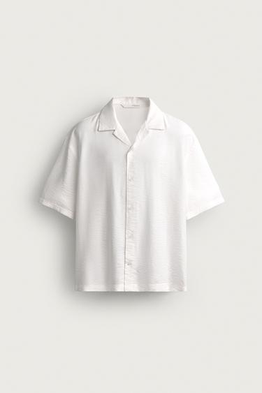 „REGULAR FIT“ LENGVI MARŠKINIAI – Baltas – „Zara“