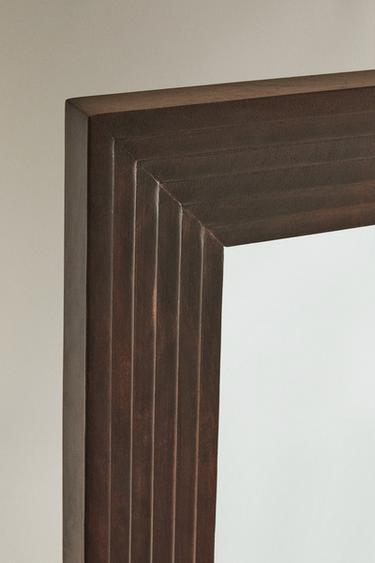 MIROIR MURAL BOIS - Beige clair de Zara - Image 2