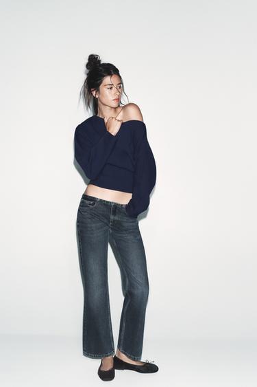 SUDADERA ASIMÉTRICA ALGODÓN - Marino de Zara