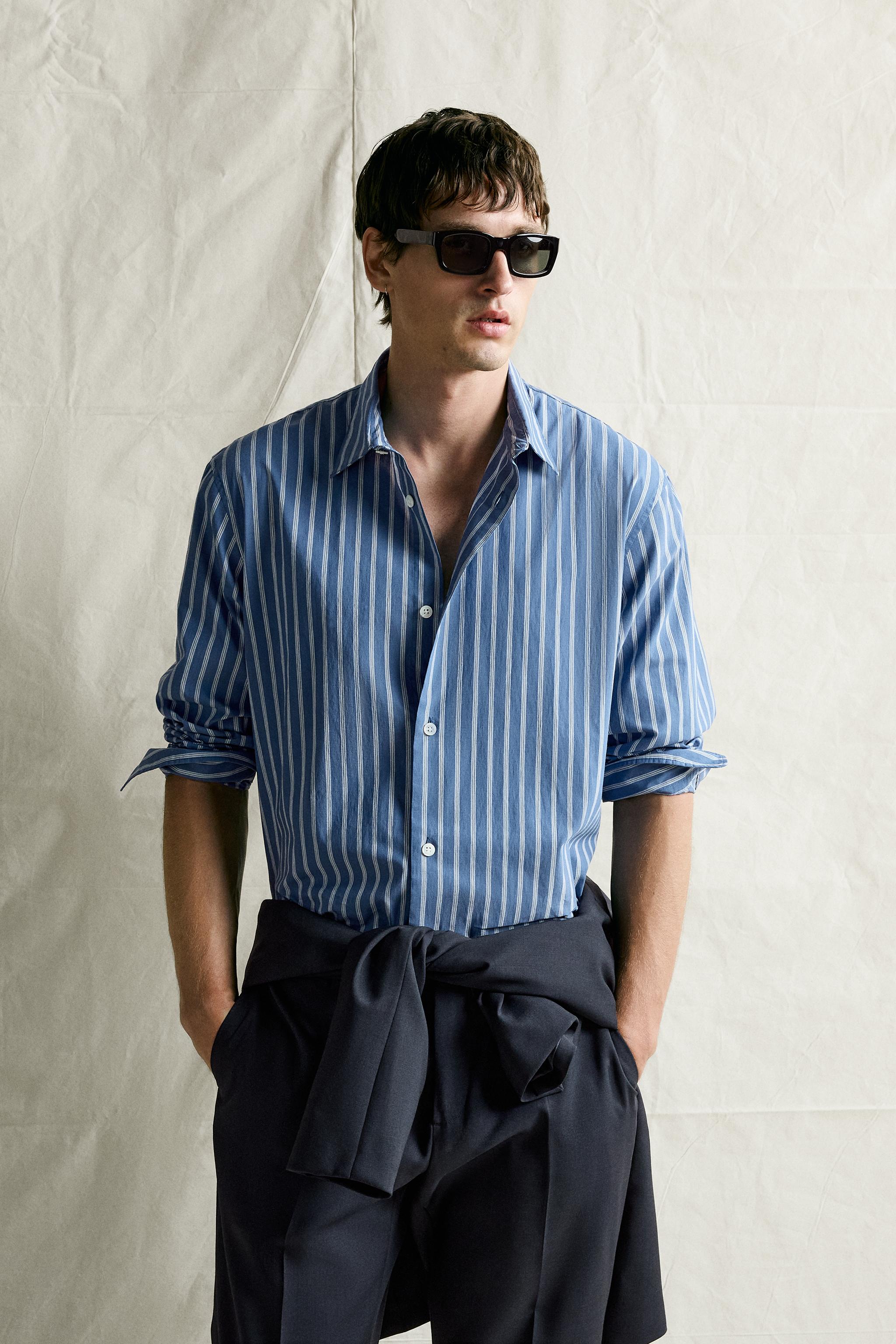 STRIPED RELAXED-FIT SHIRT