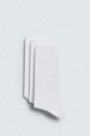 3-PACK OF LIGHTWEIGHT SOCKS - White by Zara - Image 0