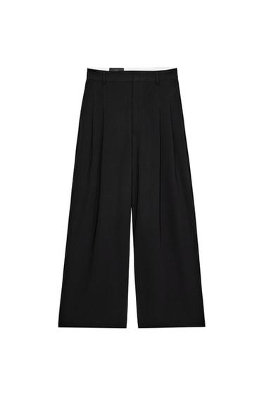 PANTALON À PINCES - Noir de Zara