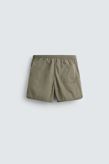 SHORT TECHNICAL BERMUDA SHORTS - Grey green by Zara - Image 6