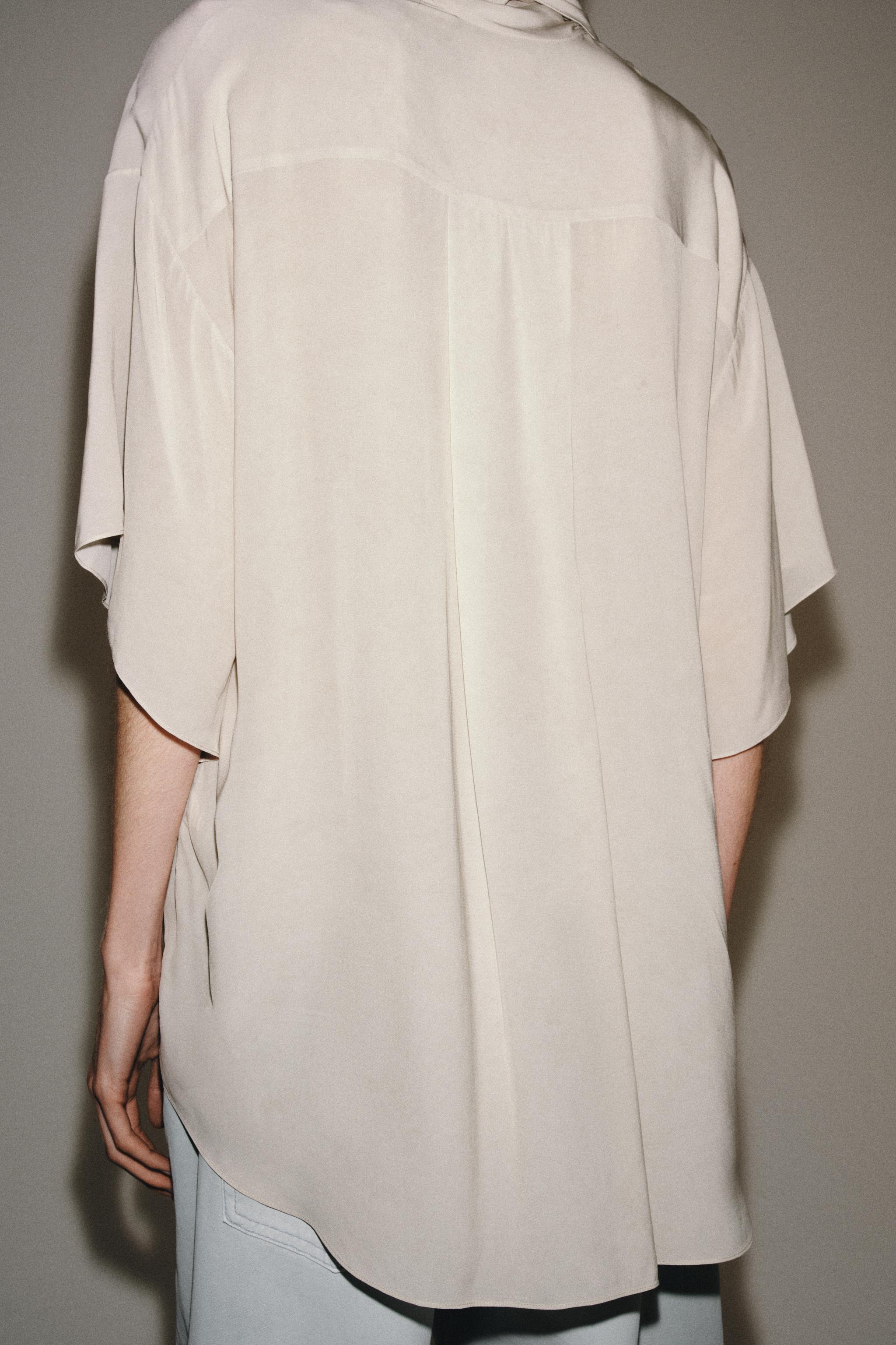 ZW COLLECTION FLOWY TIED SHIRT