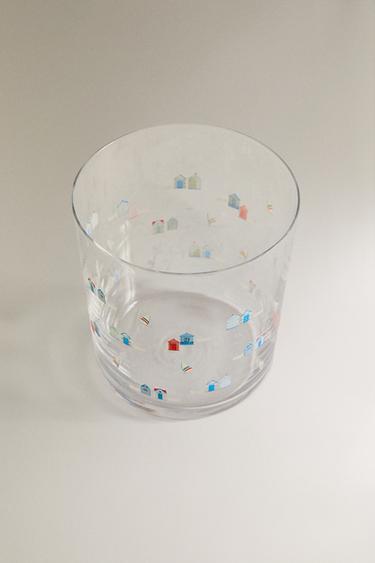 TRANSFER GLASS TUMBLER - Blue by Zara - Image 1