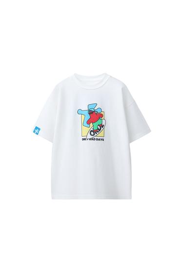 LOGO PRINT T-SHIRT - White by Zara