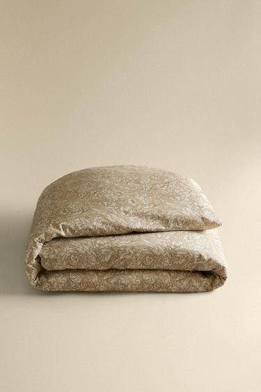 HOUSSE DE COUETTE COTON SATIN FLEURI MORRIS & CO. - Vanille de Zara - Image 4
