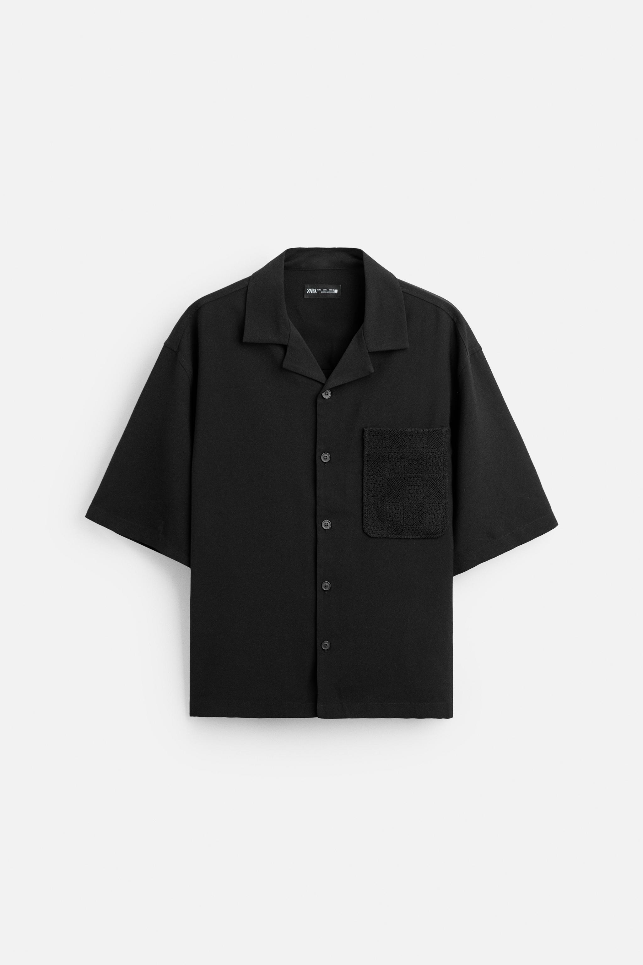 ZARA　クロシェ　ポケットシャツ ZARA ザラ メンズ Tシャツ クロシェポケット ホワイト - メルカリ